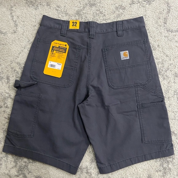 NWT Carhartt Mens rugged flex relaxed fit canvas utility work short - Picture 3 of 9
